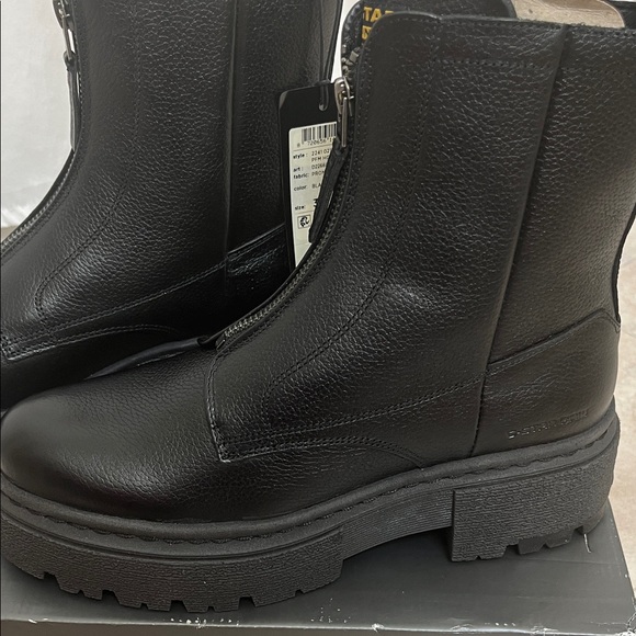 G-Star Black Leather Zipper Boots - Picture 8 of 9